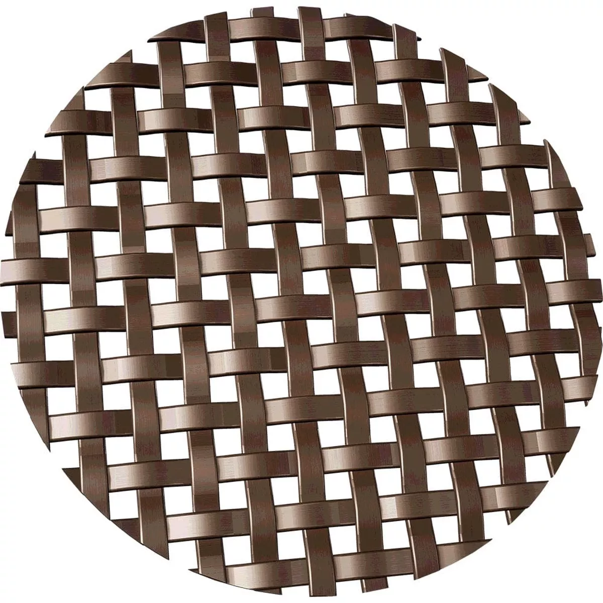 .1875" Flat Square Decorative Grille - Antique Brass, 18" W x 48" L Sheet