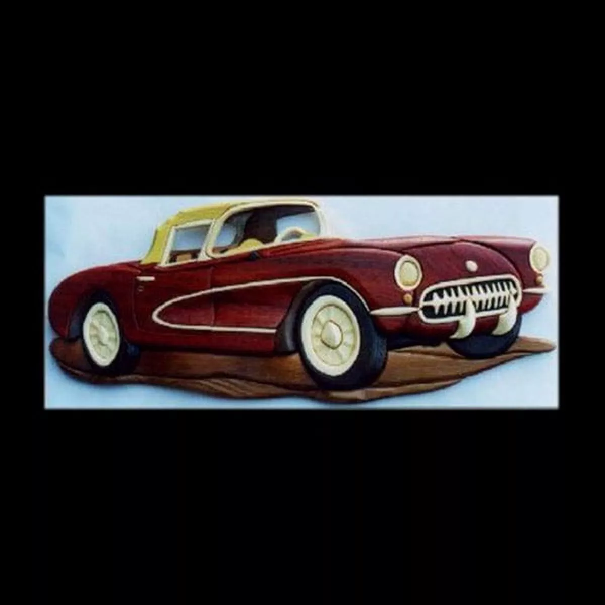 '56 Corvette Intarsia Pattern
