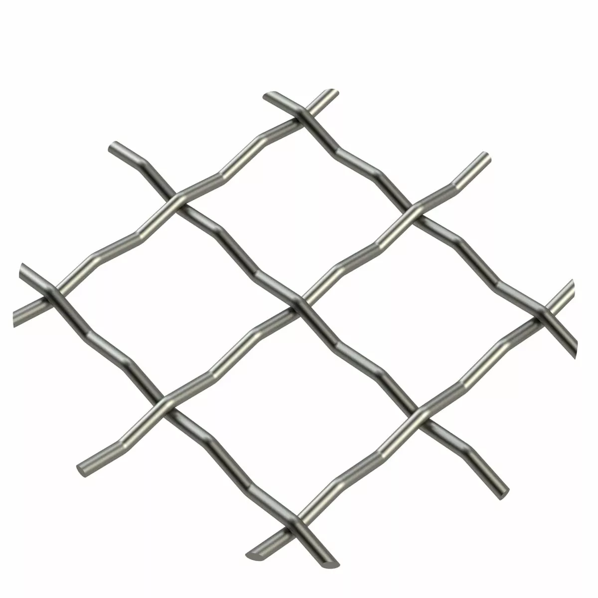 .75" Pressed Single Diamond Decorative Grille - Antique Pewter, 36" W x 24" L Sheet