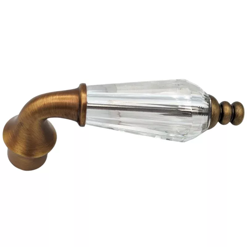 Crystal Lever Spare Door Knob Set (Several Finishes Available)