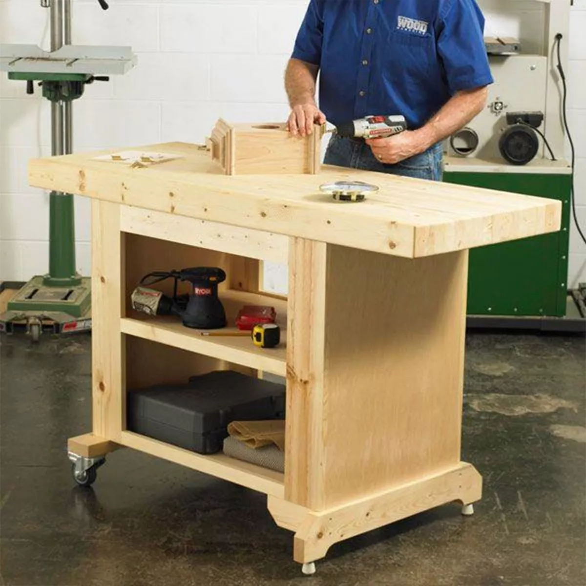 Downloadable Woodworking Project Plan to Build Budget-Friendly Workbench