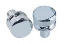 Polished Chrome Valve Cover Knurled Nut Set