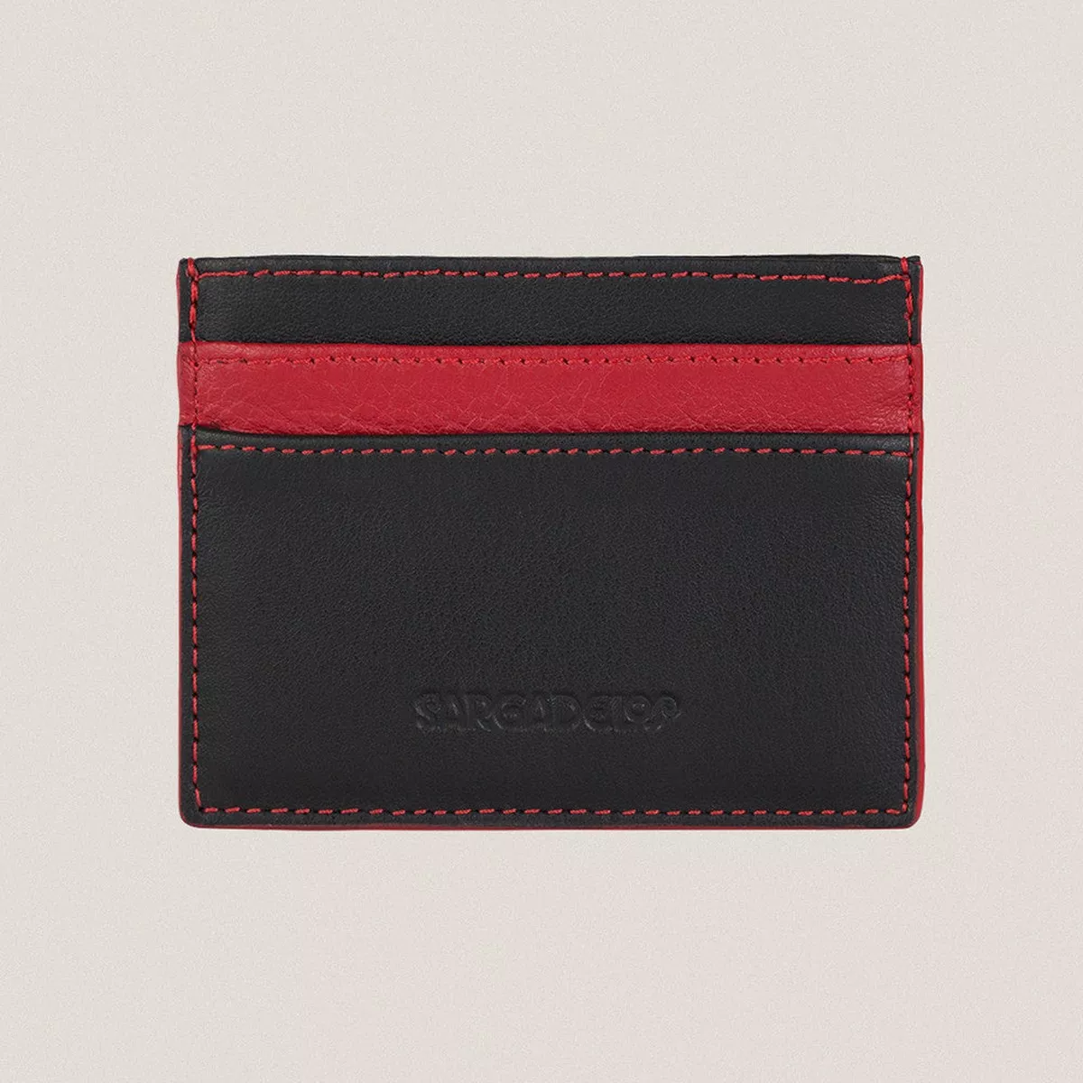 Red Mon Man Credit Card Holder