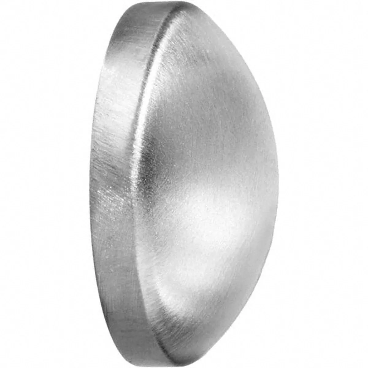 Sanitary Stainless Steel Pipe Cap: 3", Butt Weld Connection