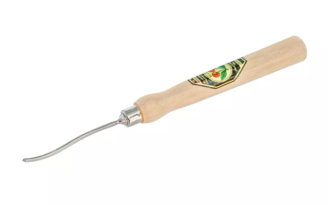 Two Cherries 0.5 mm Micro Carving Curved Deep Gouge